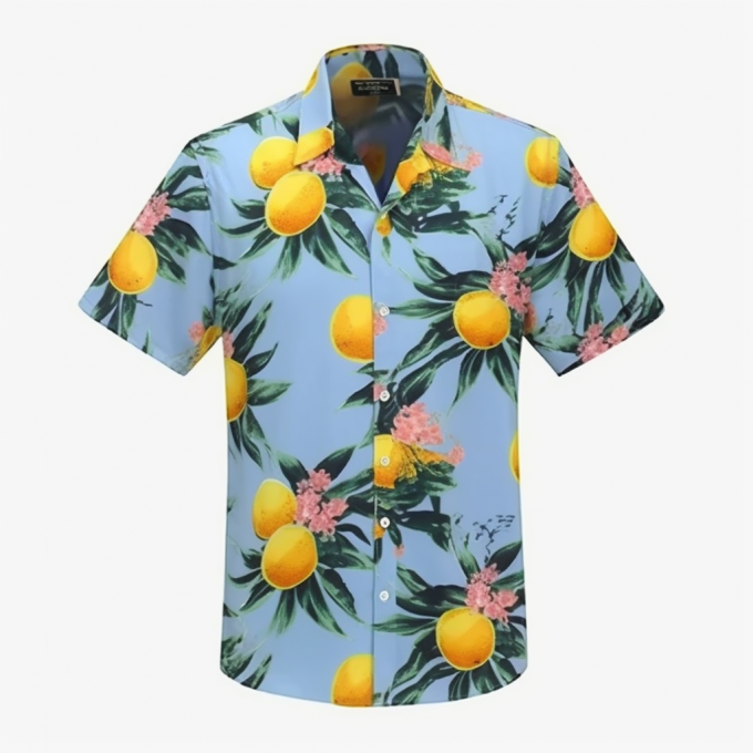 tropical fruit hawaiian shirts