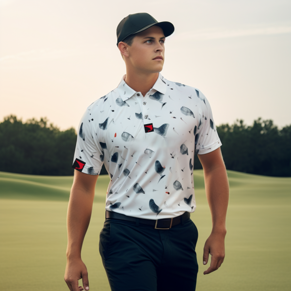 Custom Cactus Short Sleeve Men's Golf Polo Shirts